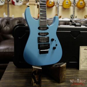 Jackson Custom Shop Wild West Soloist SL1 HSS Seymour Duncan Pickups Ebony Fingerboard Matte Blue Frost - Image 9
