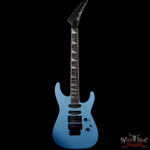 Jackson Custom Shop Wild West Soloist SL1 HSS Seymour Duncan Pickups Ebony Fingerboard Matte Blue Frost - Image 4
