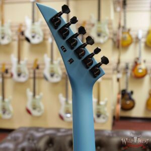 Jackson Custom Shop Wild West Soloist SL1 HSS Seymour Duncan Pickups Ebony Fingerboard Matte Blue Frost - Image 11
