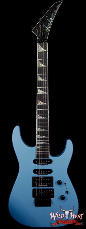Jackson Custom Shop Wild West Soloist SL1 HSS Seymour Duncan Pickups Ebony Fingerboard Matte Blue Frost