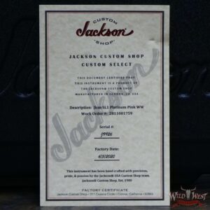 Jackson USA Custom Shop SL1 Soloist HSS Floyd Rose Ebony Fingerboard Platinum Pink - Image 11