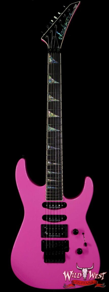 Jackson USA Custom Shop SL1 Soloist HSS Floyd Rose Ebony Fingerboard Platinum Pink