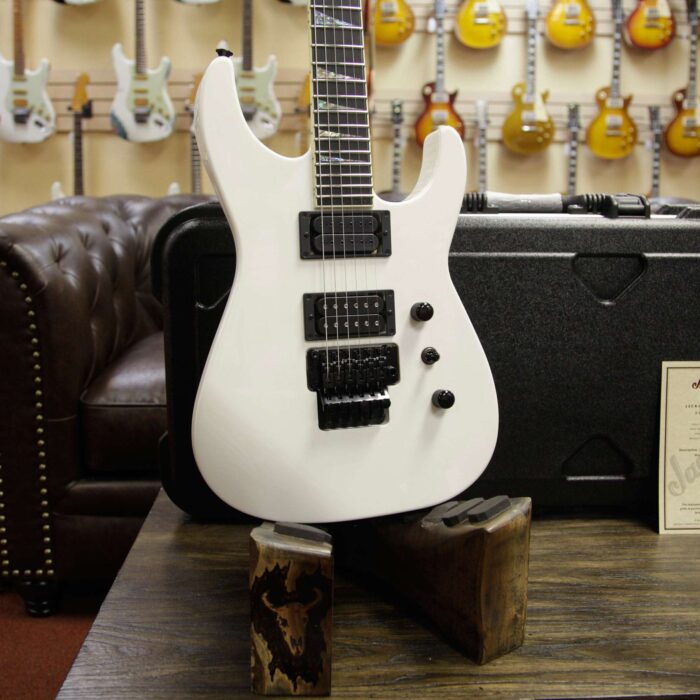 Jackson Custom Shop Soloist SL2H DiMarzio Pickups Floyd Rose Ebony Fingerboard Snow White - Demo - Image 7