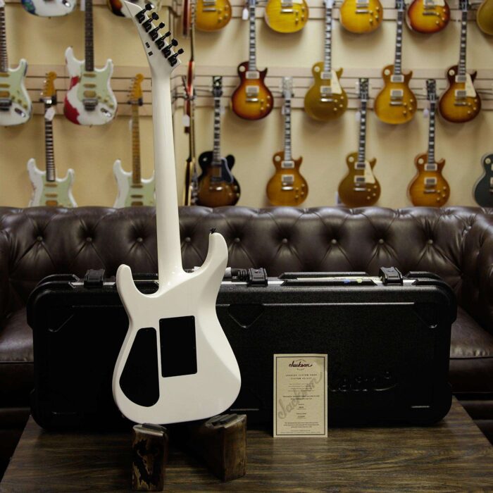 Jackson Custom Shop Soloist SL2H DiMarzio Pickups Floyd Rose Ebony Fingerboard Snow White - Demo - Image 8