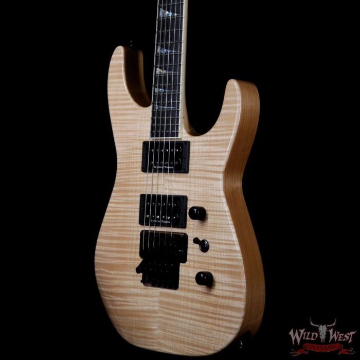 Jackson Custom Shop Wild West Flame Maple Top Soloist SL2H Ebony Fingerboard Natural - Image 2