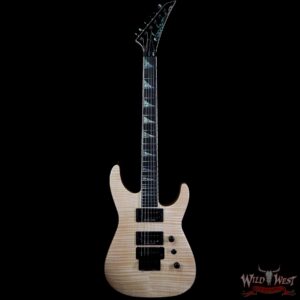 Jackson Custom Shop Wild West Flame Maple Top Soloist SL2H Ebony Fingerboard Natural - Image 4