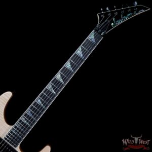 Jackson Custom Shop Wild West Flame Maple Top Soloist SL2H Ebony Fingerboard Natural - Image 8
