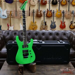 Jackson Custom Shop Soloist SL2H Floyd Rose Seymour Duncan Pickups Ebony Fingerboard Neon Green - Image 5