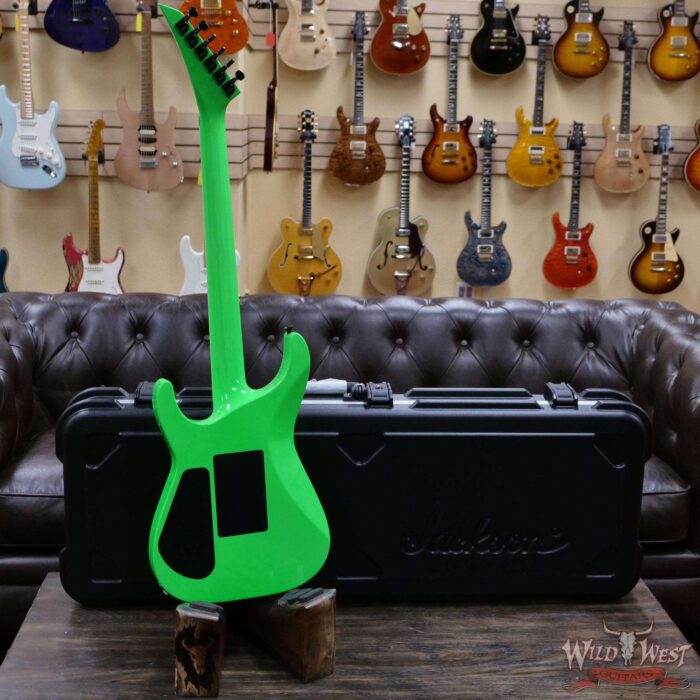 Jackson Custom Shop Soloist SL2H Floyd Rose Seymour Duncan Pickups Ebony Fingerboard Neon Green - Image 9