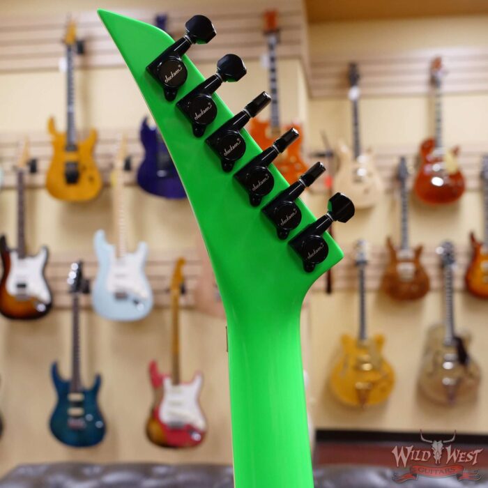Jackson Custom Shop Soloist SL2H Floyd Rose Seymour Duncan Pickups Ebony Fingerboard Neon Green - Image 11