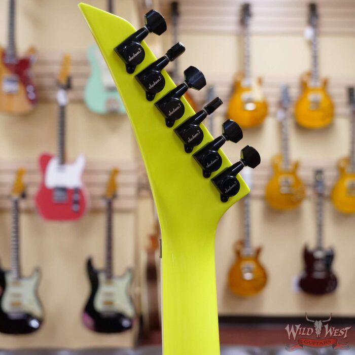 Jackson Custom Shop Soloist SL2H Seymour Duncan Pickups Floyd Rose Ebony Fingerboard Neon Yellow - Image 7