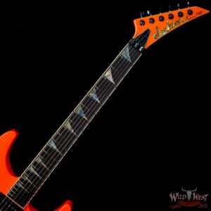 Jackson Custom Shop Soloist SL2H Floyd Rose Seymour Duncan Pickups Ebony Fingerboard Neon Orange - Image 4