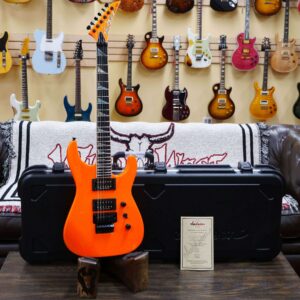 Jackson Custom Shop Soloist SL2H Floyd Rose Seymour Duncan Pickups Ebony Fingerboard Neon Orange - Image 5