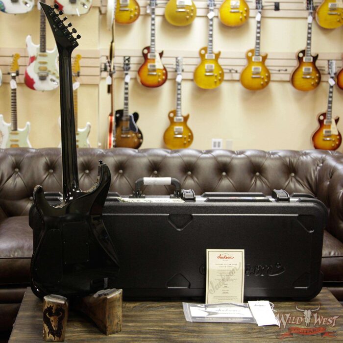 Jackson Custom Shop Soloist SL2H DiMarzio Pickups Floyd Rose Ebony Fingerboard Black Metallic - Image 9