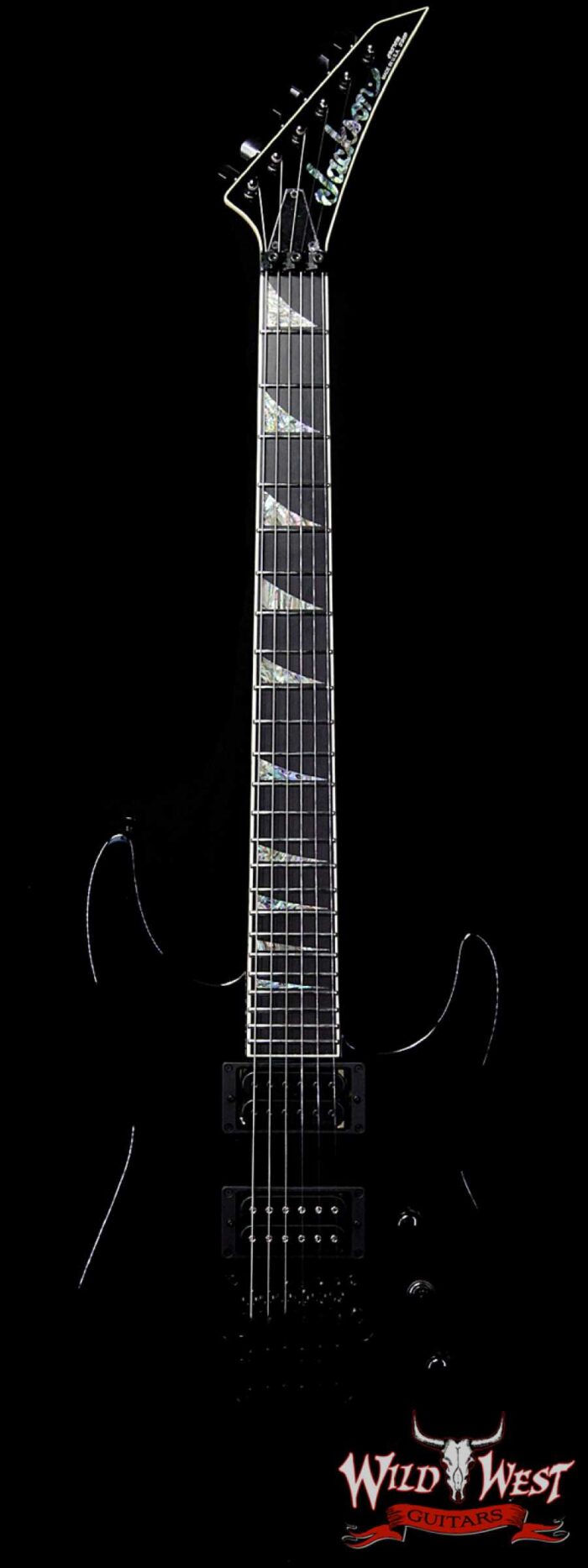Jackson Custom Shop Soloist SL2H DiMarzio Pickups Floyd Rose Ebony Fingerboard Black Metallic - Image 1