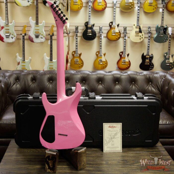 Jackson Custom Shop Wild West Soloist SL2H Bare Knuckle Juggernaut Pickups String-Thru Ebony Fingerboard Platinum Pink - Image 8