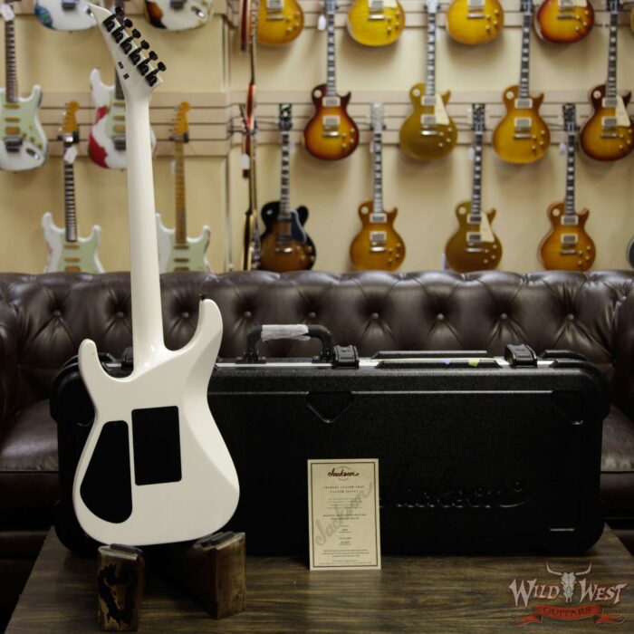 Jackson Custom Shop Wild West Soloist SL2H Seymour Duncan Pickups Floyd Rose Ebony Fingerboard Snow White - Image 8
