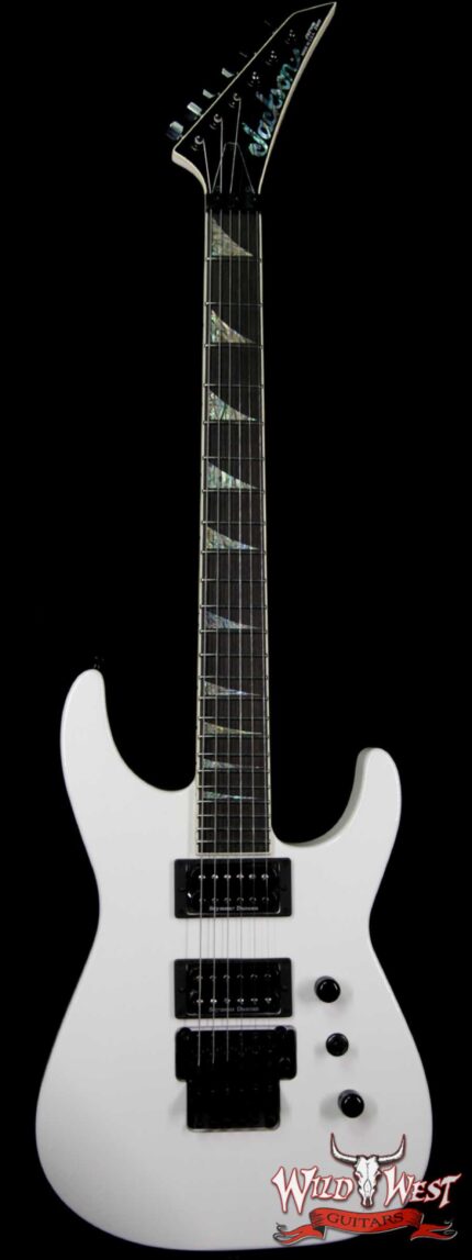 Jackson Custom Shop Wild West Soloist SL2H Seymour Duncan Pickups Floyd Rose Ebony Fingerboard Snow White