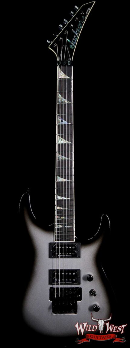 Jackson Custom Shop Wild West Soloist SL2H Seymour Duncan Pickups Floyd Rose Ebony Fingerboard Silver Burst