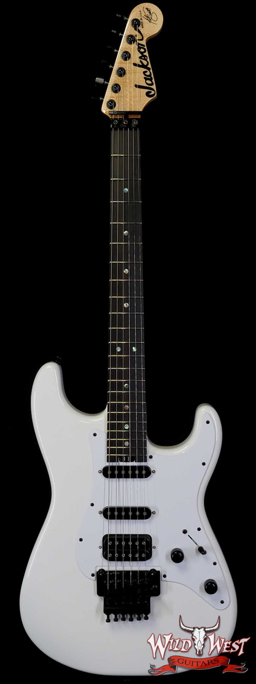 jacksoncs-xn010021-main__wwg_large.jpg Jackson USA Custom Shop Signature Adrian Smith San Dimas SD Ebony Fingerboard Snow White - Image 1
