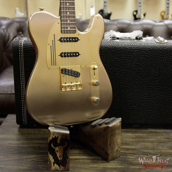 James Trussart Antique Brushed Gold SteelCaster Seymour Duncan Little ‘59 Humbucker - Image 12