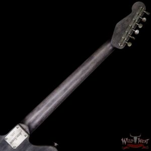 James Trussart SteelTeleMaster Antique Silver Gator Engraved Driftwood Finish Alder Body with Bigsby - Image 11