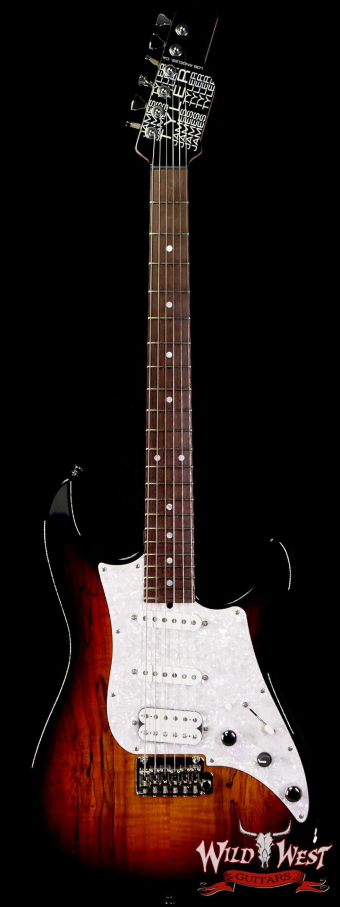 James Tyler USA Studio Elite HD Spalted Maple Top Indian Rosewood Board Midboost Preamp Tobacco Sunburst - Image 1