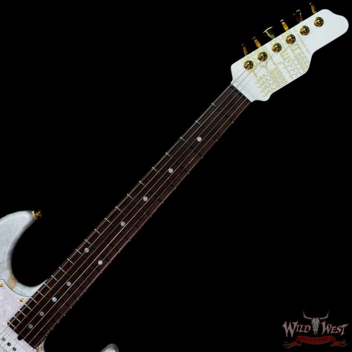 James Tyler USA Studio Elite HD HSS Rosewood Fingerboard Midboost Preamp White Shmear Semi-Gloss Finish - Image 4