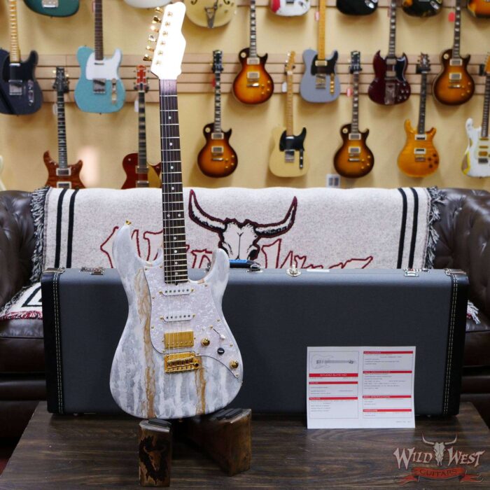 James Tyler USA Studio Elite HD HSS Rosewood Fingerboard Midboost Preamp White Shmear Semi-Gloss Finish - Image 6