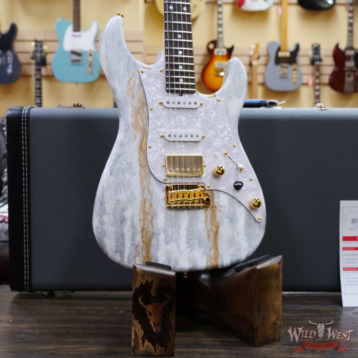 James Tyler USA Studio Elite HD HSS Rosewood Fingerboard Midboost Preamp White Shmear Semi-Gloss Finish - Image 8