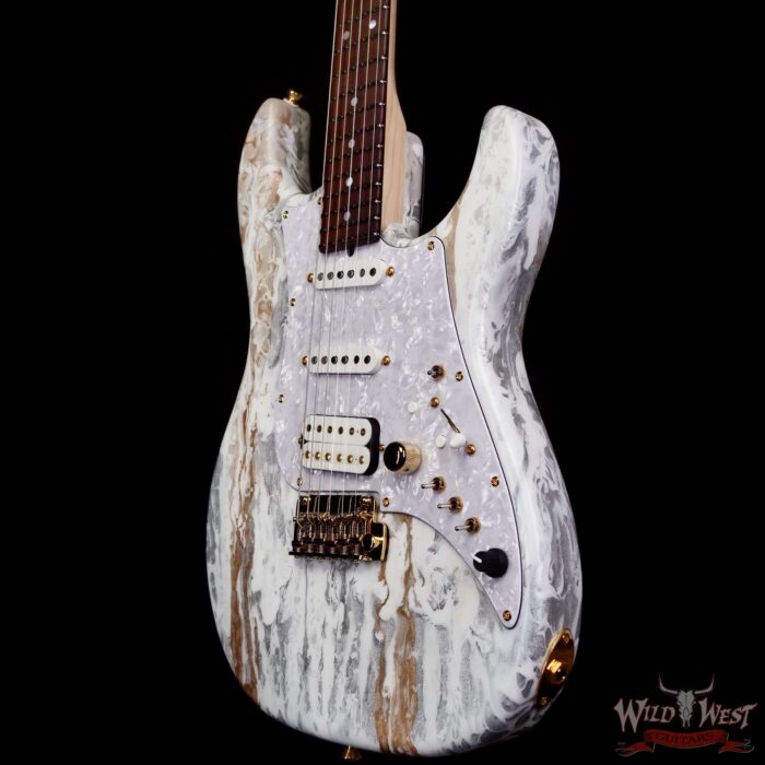 James Tyler USA Studio Elite Alder Body Indian Rosewood Fingerboard White Shmear with Gold Hardware 7.65 LBS - Image 2