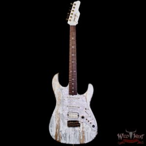 James Tyler USA Studio Elite Alder Body Indian Rosewood Fingerboard White Shmear with Gold Hardware 7.65 LBS - Image 3