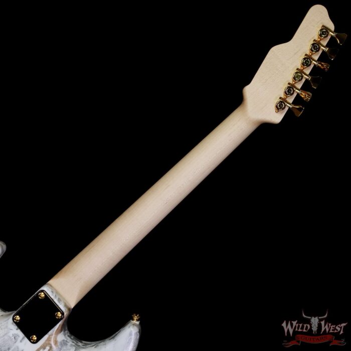 James Tyler USA Studio Elite Alder Body Indian Rosewood Fingerboard White Shmear with Gold Hardware 7.65 LBS - Image 5