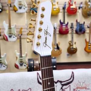 James Tyler USA Studio Elite Alder Body Indian Rosewood Fingerboard White Shmear with Gold Hardware 7.65 LBS - Image 7