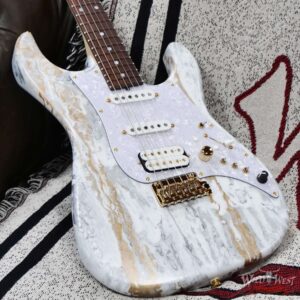James Tyler USA Studio Elite Alder Body Indian Rosewood Fingerboard White Shmear with Gold Hardware 7.65 LBS - Image 8
