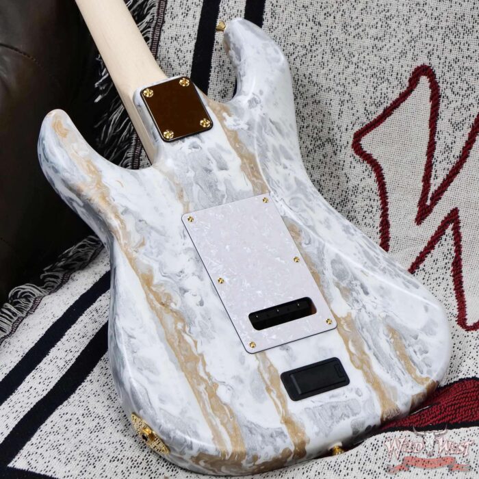 James Tyler USA Studio Elite Alder Body Indian Rosewood Fingerboard White Shmear with Gold Hardware 7.65 LBS - Image 11