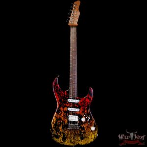 James Tyler USA Studio Elite HD Roasted Mapple Neck with Indian Rosewood Fingerboard Tequilla Sunset Shmear # 1 7.30 lbs - Image 3
