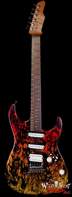 James Tyler USA Studio Elite HD Roasted Mapple Neck with Indian Rosewood Fingerboard Tequilla Sunset Shmear # 1 7.30 lbs