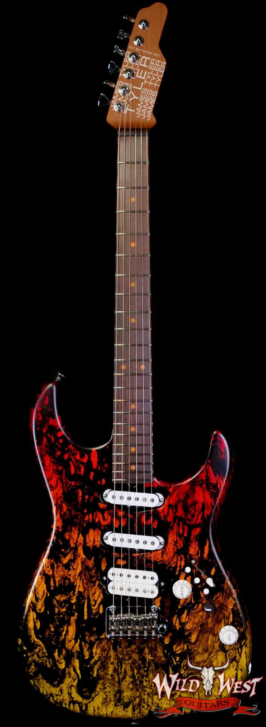 jamestyler-25209-main__wwg_large.jpg James Tyler USA Studio Elite HD Roasted Mapple Neck with Indian Rosewood Fingerboard Tequilla Sunset Shmear # 1 7.30 lbs - Image 1