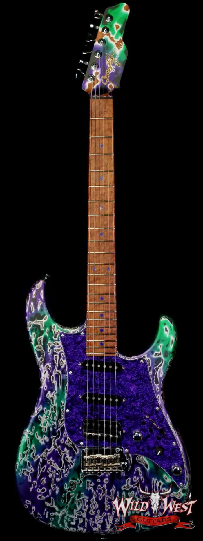 James Tyler USA Studio Elite HD HSS Roasted Birdseye Maple Neck & Fingeboard Alien Guano 7.65 lbs - Image 1