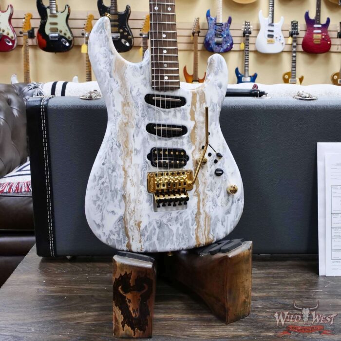 James Tyler USA Studio Elite HSS Floyd Rose Rear Rout Brazilian Rosewood Fingerboard White Shmear 7.80 LBS - Image 9