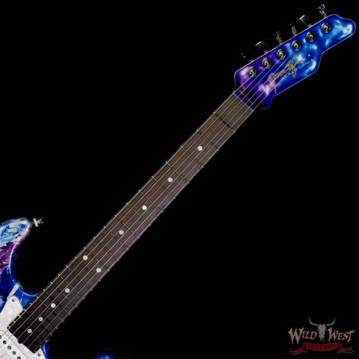 James Tyler USA LA Studio Classic HSS Mamywo Body with Birdeye Maple Neck Blueberry Shmear 7.70 lbs - Image 4