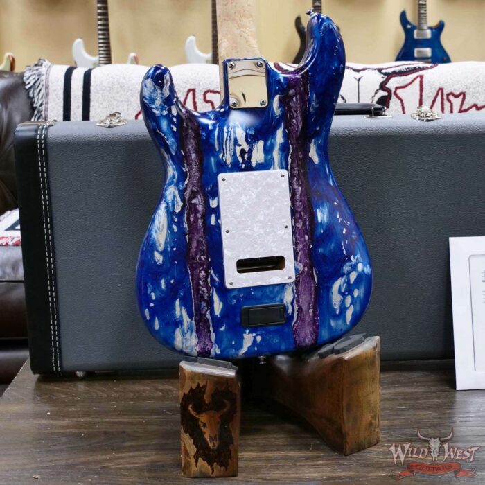 James Tyler USA LA Studio Classic HSS Mamywo Body with Birdeye Maple Neck Blueberry Shmear 7.70 lbs - Image 11
