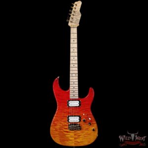 James Tyler USA Studio Elite HD Dual Humbucker Quilt Maple Top with Alder Body 5A Birdseye Maple Neck Tequila Sunset Fade 6.25 lbs - Image 3