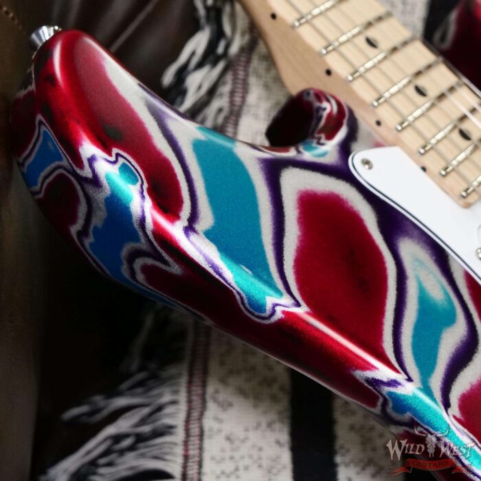 James Tyler USA LA Studio Classic HSS with Studio Elite Headstock Wilkinson VS-100 Bridge Psychedelic Vomit 7.45 lbs - Image 9