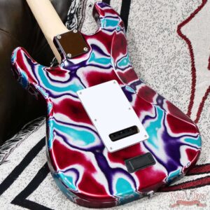 James Tyler USA LA Studio Classic HSS with Studio Elite Headstock Wilkinson VS-100 Bridge Psychedelic Vomit 7.45 lbs - Image 12