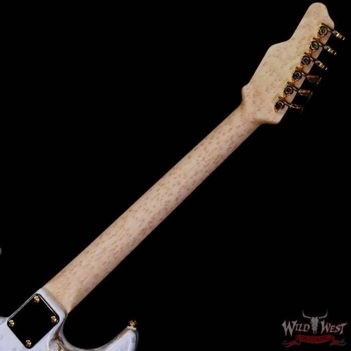 James Tyler USA Studio Elite HD-X HSS 5A Birdseye Maple Neck with Indian Rosewood Fingerboard White Shmear 7.95 lbs - Image 5
