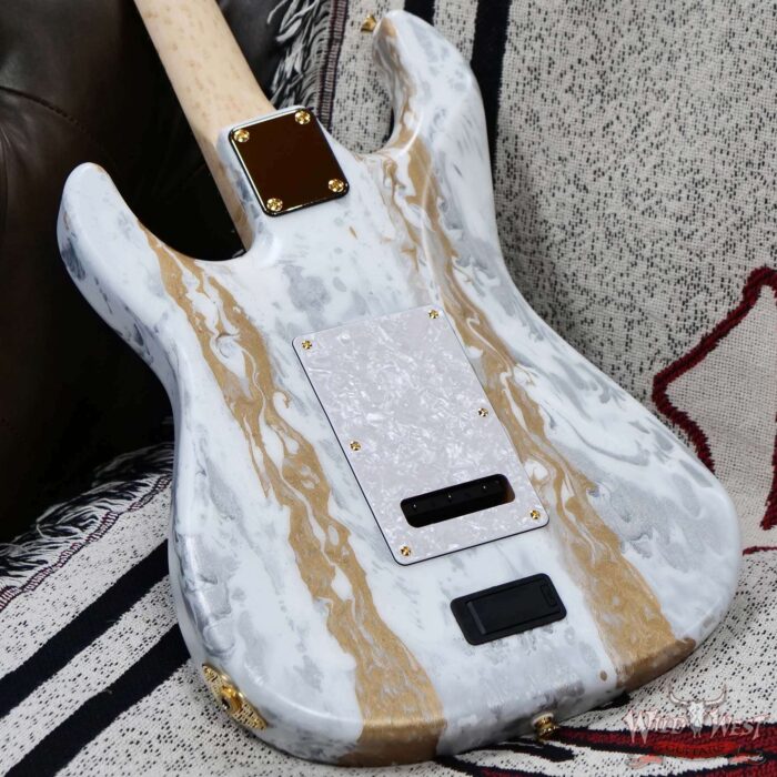 James Tyler USA Studio Elite HD-X HSS 5A Birdseye Maple Neck with Indian Rosewood Fingerboard White Shmear 7.95 lbs - Image 12