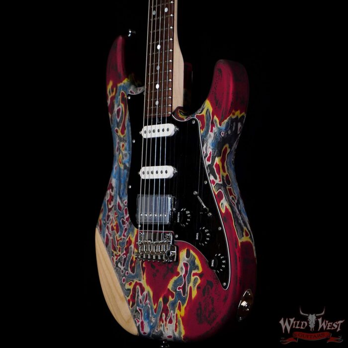 James Tyler USA Studio Elite Burning Water HSS Swamp Ash Body Madagascar Rosewood Fingerboard w/ Quartersawn Maple - Image 2
