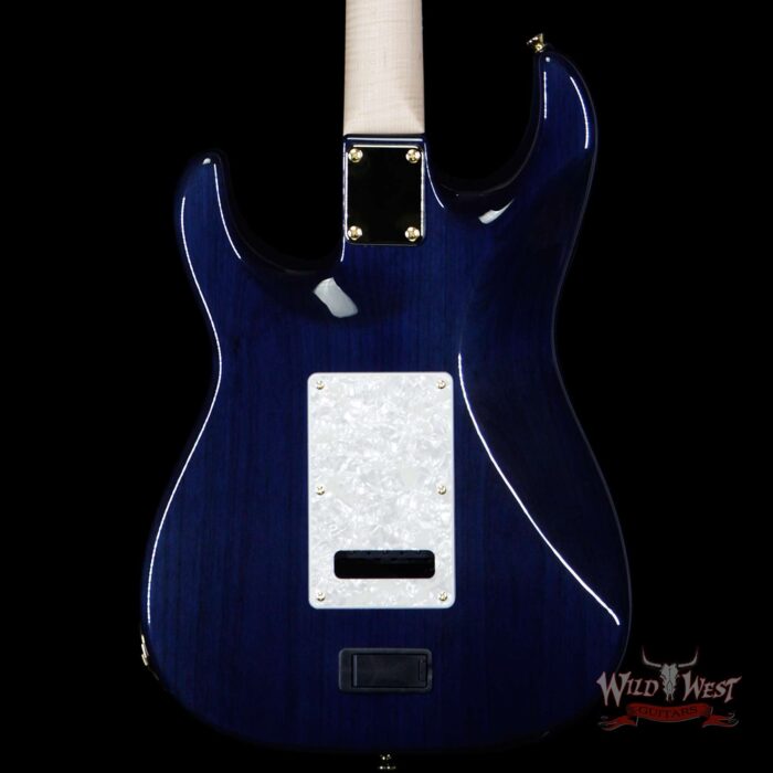 James Tyler USA Studio Elite HD Quilted Maple Top Flame Maple Neck Ebony Fingerboard Royal Blue - Image 5